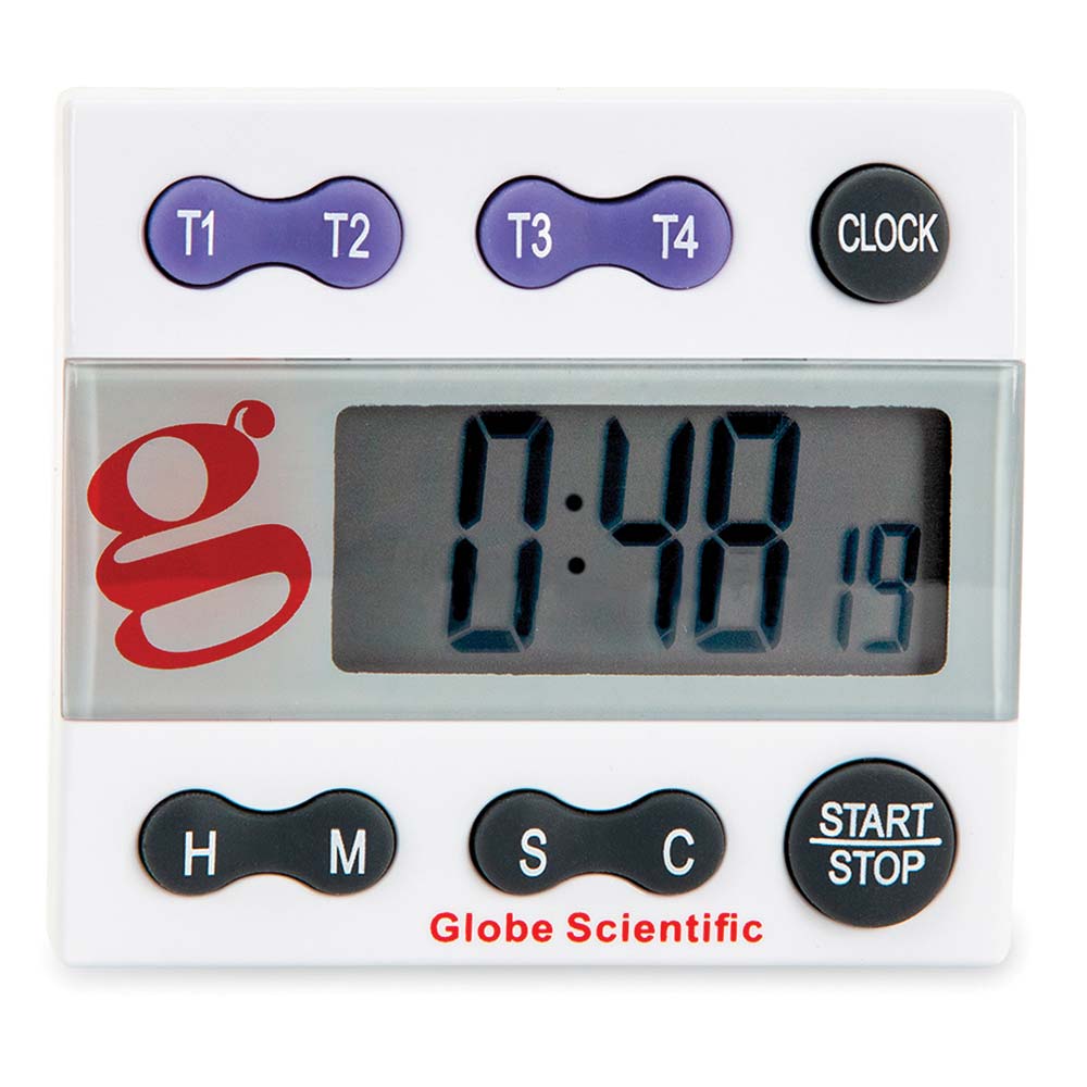 Globe Scientific 4 Channel Count Up-Count Down Timer Image