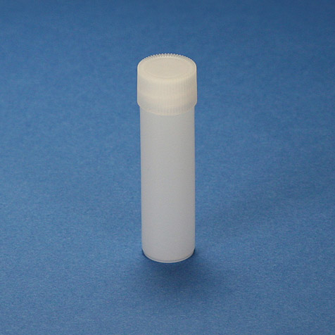 Globe Scientific Scintillation Vial, 4mL, PE, with Attached White Screw Cap Image