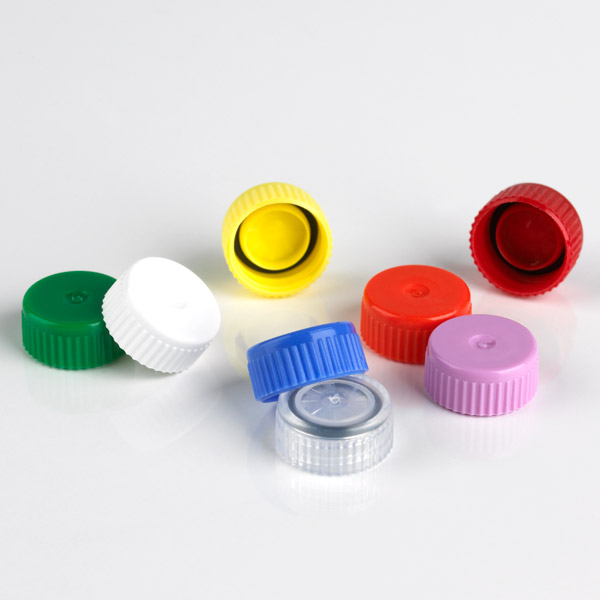 Globe Scientific Screw Cap for Microtube, with O-Ring, Green Image