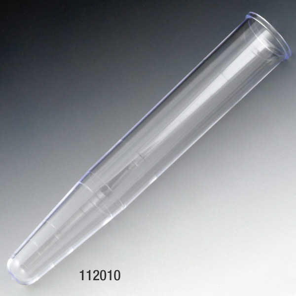 Globe Scientific Centrifuge Tube, 16 x 100mm (12mL), PS, with Separate White Plug Cap Image