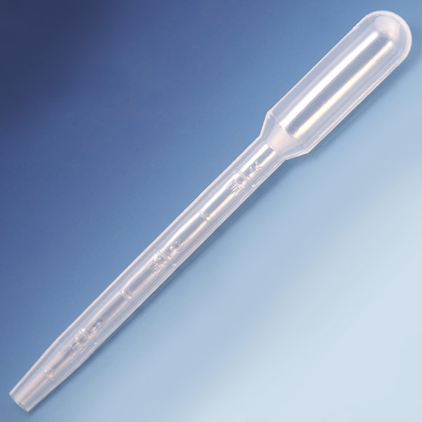 Globe Scientific Transfer Pipet, Wide Bore, Large Bulb, 124mm, 500/Dispenser Box, 10 Boxes/Unit Image