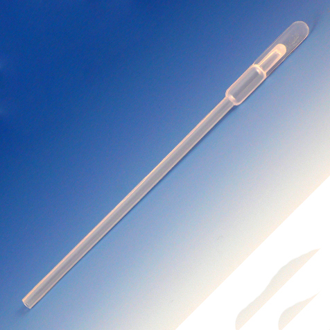 Globe Scientific Transfer Pipet, 0.8mL, Special Purpose with Paddle, 125mm, 500/Dispenser Box Image