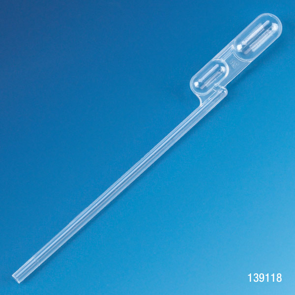 Globe Scientific Transfer Pipet, Exact Volume, 250uL (0.25mL), 102mm Long, 500/Pack, 10 Packs/Case Image