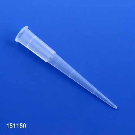 Globe Scientific Pipette Tip, 1 - 200uL, Certified, Universal, Graduated, Natural, 54mm, 96/Rack, 10 Racks/Box Image