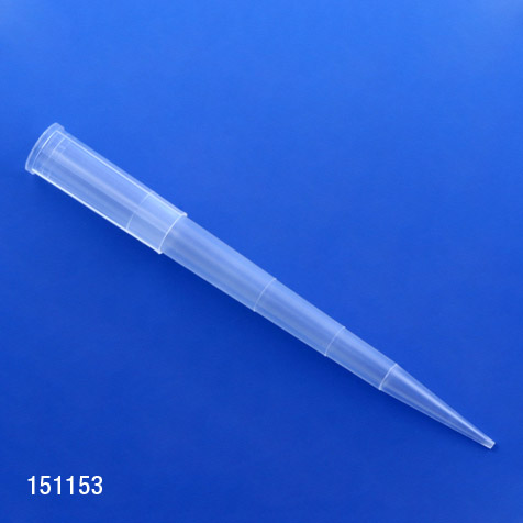 Globe Scientific Pipette Tip, 100 - 1250uL, Certified, Universal, Graduated, Natural, 84mm, Extended Length, 96/Rack, 6 Racks/Box Image