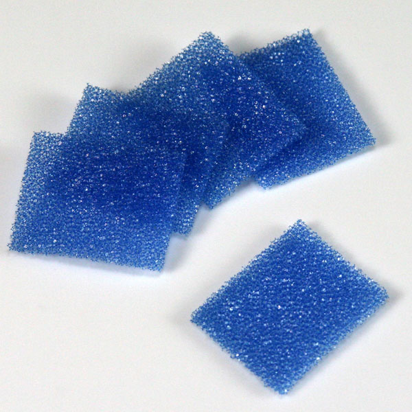 Globe Scientific Biopsy Pad for Cassettes, Foam, Blue, 30.2mm x 25.4mm x 2mm, 1000/Pack Image