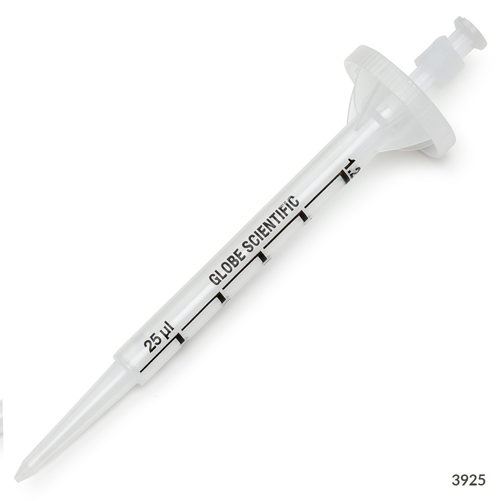 Globe Scientific RV-Pette PRO Dispenser Tip for Repeat Volume Pipettors, Certified, Sterile, 1.25mL Image