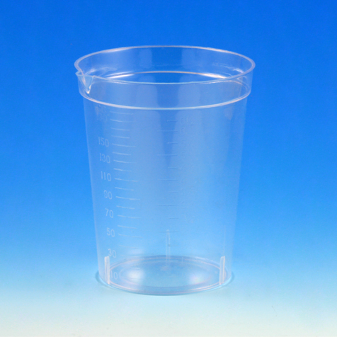 Globe Scientific Specimen Container, 6.5oz, with Pour Spout, PS, Graduated Image