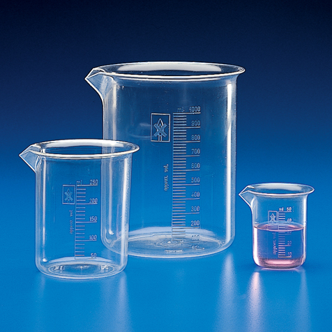 Globe Scientific Beaker, PMP (TPX), Molded Graduations, 2000mL Image