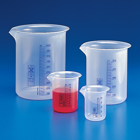 Globe Scientific Beaker, PP, Printed Graduations, 50mL Image