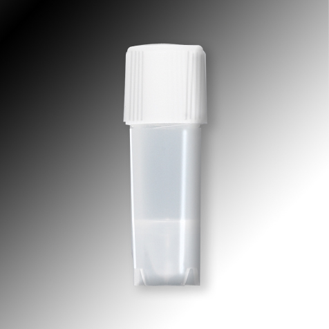 Globe Scientific Sample Tube, 1.2mL, External Threads, PP, Conical Bottom, Self-Standing Image