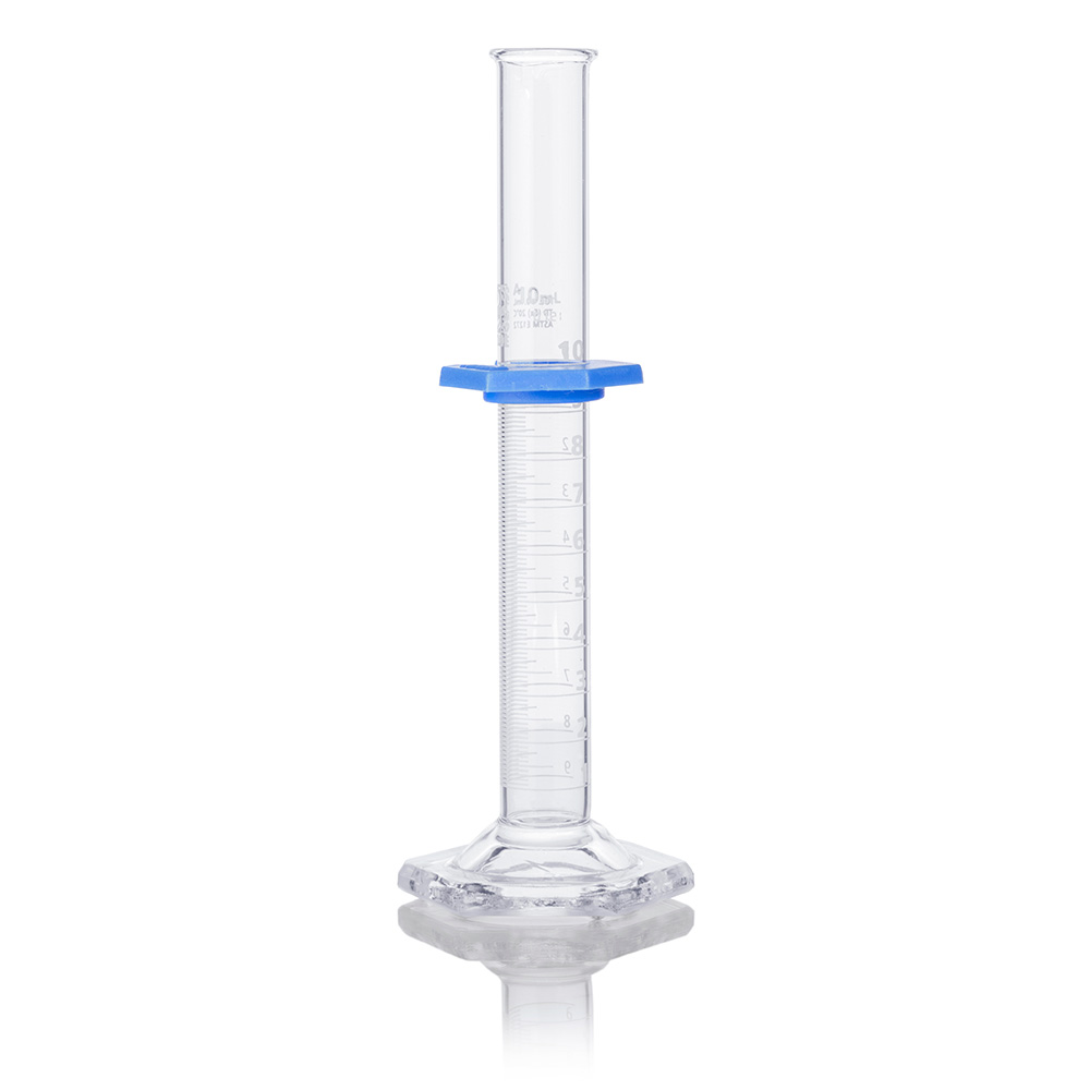 Globe Scientific Cylinder, Graduated, Globe Glass, 10mL, Class A, To Deliver (TD), Dual Grads, ASTM E1272, 1/Box Image