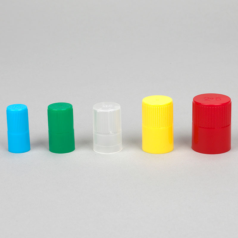 Globe Scientific Diamond Culture Tube Cap for 25mm Glass Culture Tubes, PP, Yellow, 100/Bag Image