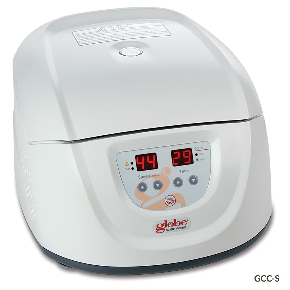 Globe Scientific Centrifuge, Clinical, 12-Place, 120-240v, 50/60Hz, US Plug (Includes: 12-Place Rotor for use with: 5mL, 7mL and 10mL Tubes and 8 x 15mL Tubes, Sleeves and Risers) Image