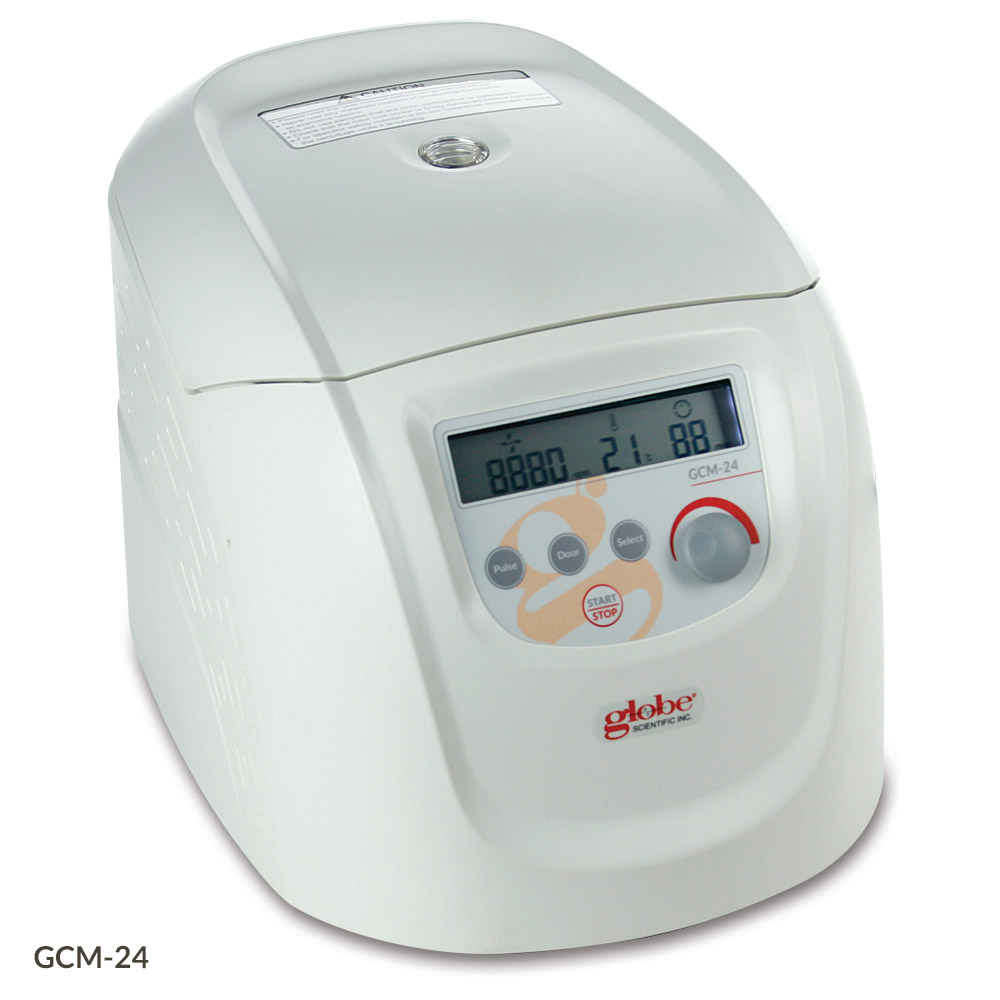 Globe Scientific Centrifuge, Micro, 24-Place, High Speed, 230v, 50Hz, EU Plug (Includes: 24-Place Rotor with Lid for 1.5mL and 2.0mL Microcentrifuge Tubes #MC-24-2ML) Image