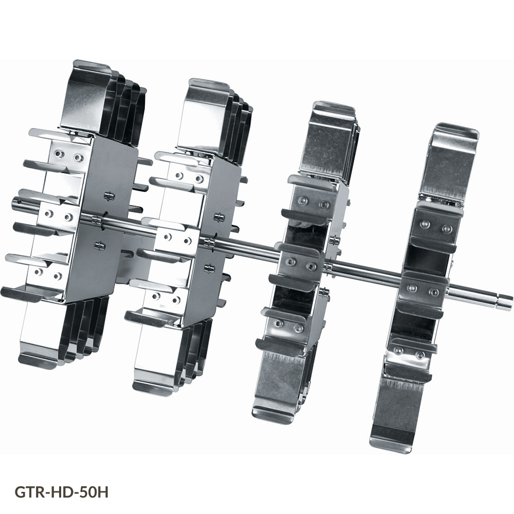 Globe Scientific Tube Holder for use with GTR-HD Series Tube Rotators, 24 Horizontal, Places for 50mL Microcentrifuge Tubes Image