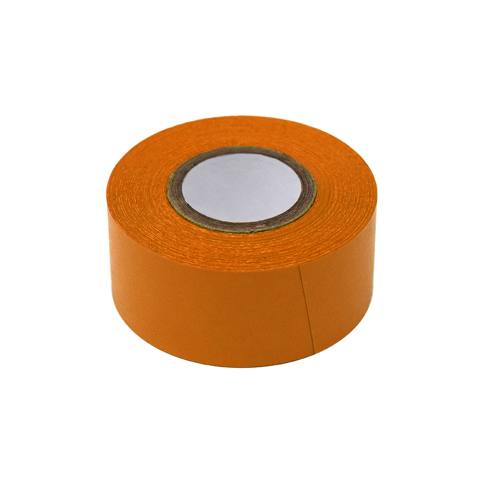 Globe Scientific Labeling Tape, 1" x 500" per Roll, 3 Rolls/Box, Orange  Image