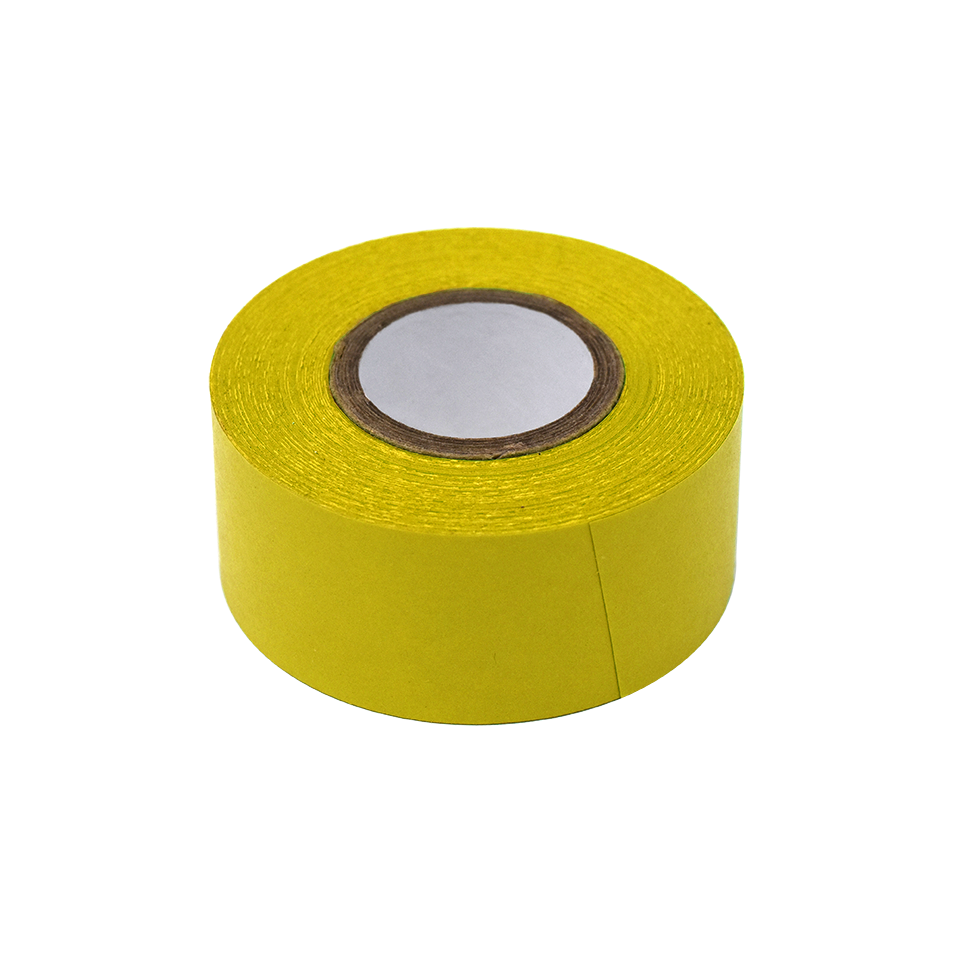 Globe Scientific Labeling Tape, 1" x 500" per Roll, 3 Rolls/Box, Yellow  Image