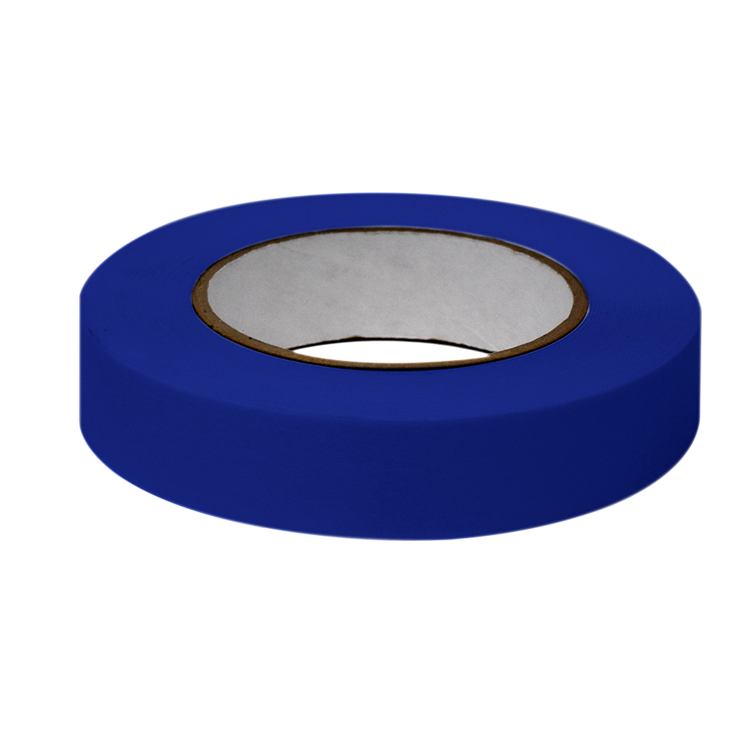 Globe Scientific Labeling Tape, 1" x 60yd per Roll, 3 Rolls/Case, Dark Blue  Image