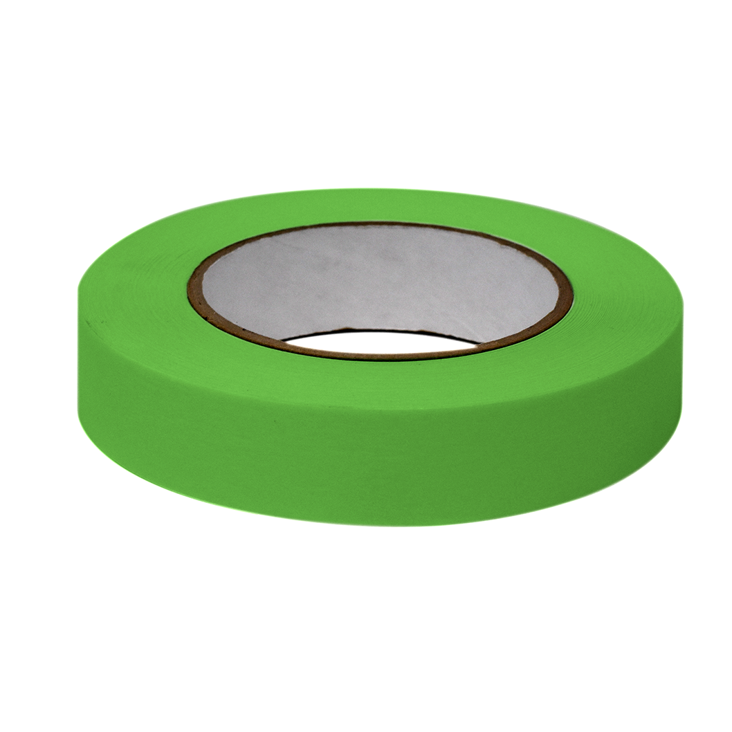 Globe Scientific Labeling Tape, 1" x 60yd per Roll, 3 Rolls/Case, Green  Image