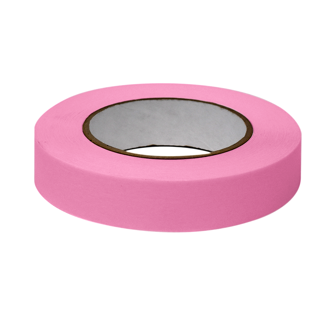 Globe Scientific Labeling Tape, 1" x 60yd per Roll, 3 Rolls/Case, Rose  Image