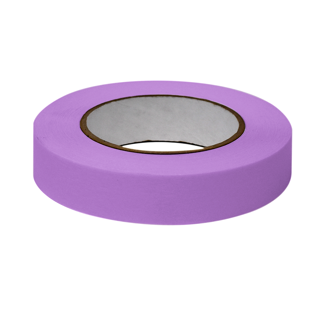 Globe Scientific Labeling Tape, 1" x 60yd per Roll, 3 Rolls/Case, Violet  Image