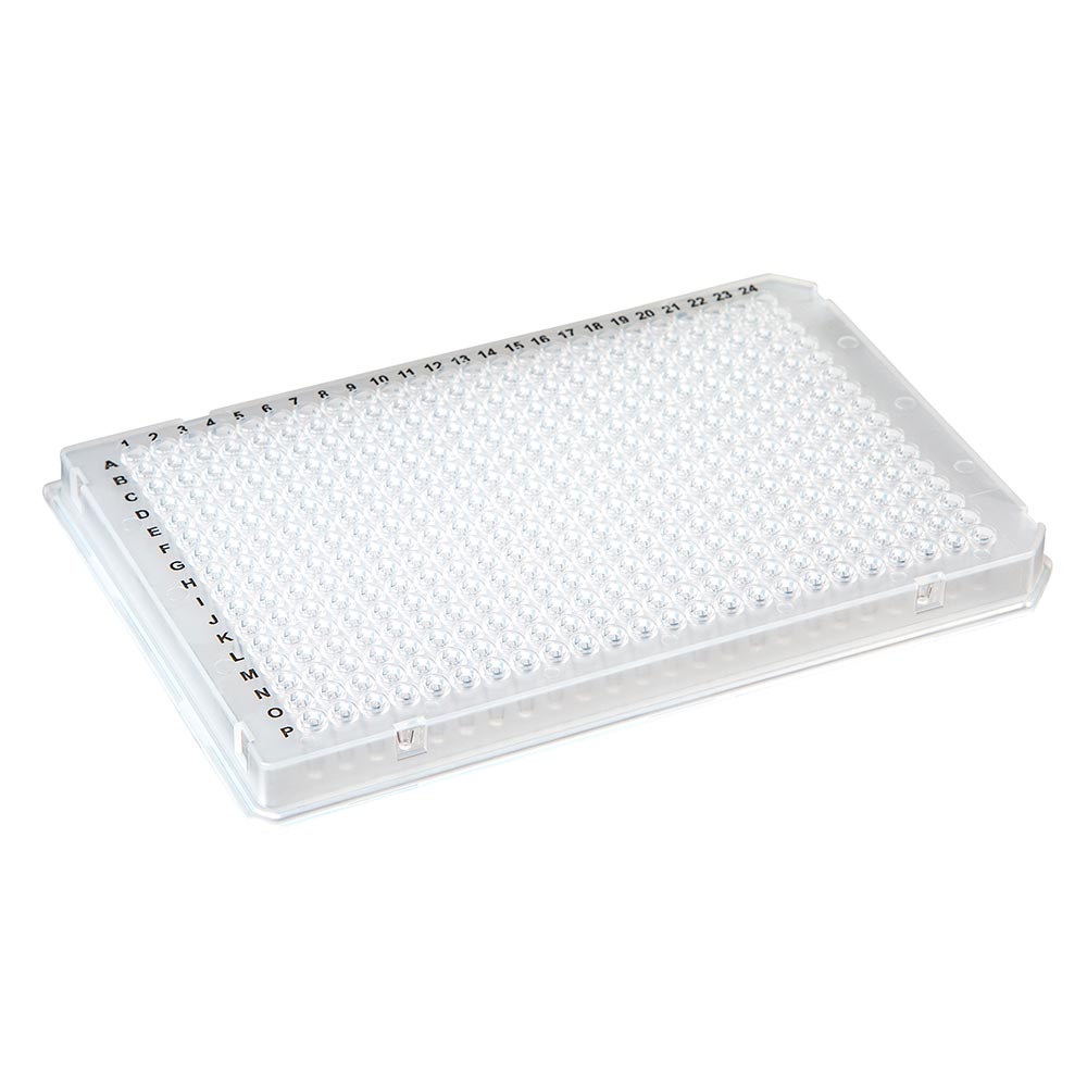 Globe Scientific 384-Well PCR Plate, A24/P24 Two Notch design (Roche-style), White Image