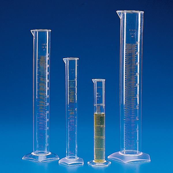 Globe Scientific Graduated Cylinder, PMP (TPX), Molded Graduations, 25mL Image